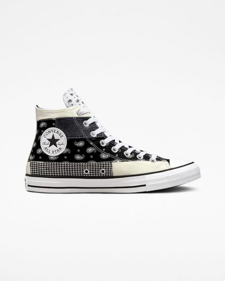 Zapatillas Altas Converse Chuck Taylor All Star Hacked Patterns Hombre Beige Negras Blancas | PE E825W4